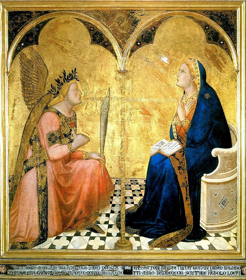 Ambrogio Lorenzetti Annunciation _1344 ! .